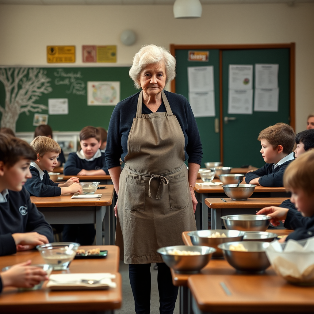 Mary Berry swaps kitchens for classroom at Oxfordshire school
